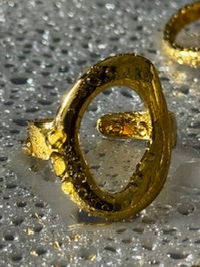 Gold Open Oval Eye Ring