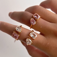 Toi et Moi Gemstone Ring (Quartz)