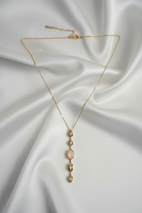RosePetal Droplet Necklace