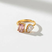 Toi et Moi Gemstone Ring (Quartz)