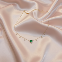 Peacock Heart Necklace