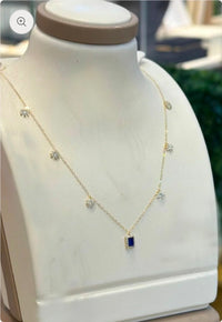 Twinkle Sapphire Necklace