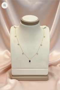 Twinkle Sapphire Necklace