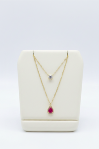 Blossom Ruby Layer Necklace