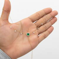 Peacock Heart Necklace